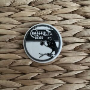 Black and White Grateful Dead Pin